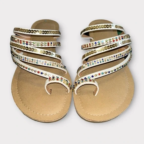 VENUS Strappy Toe Ring Sandals - Picture 2 of 9